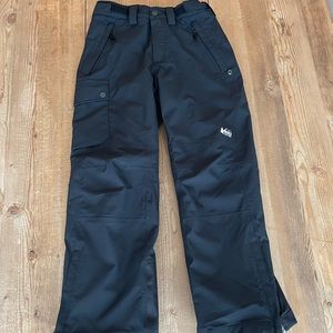REI Co-op Kids Snow Pants. EUC. Black, size medium, M, 10-12